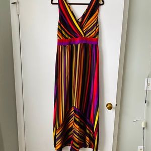 Striped maxi dress.